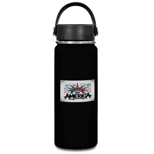 Statue of Liberty USA Graffiti Zero Limit Brand Vacuum Flask