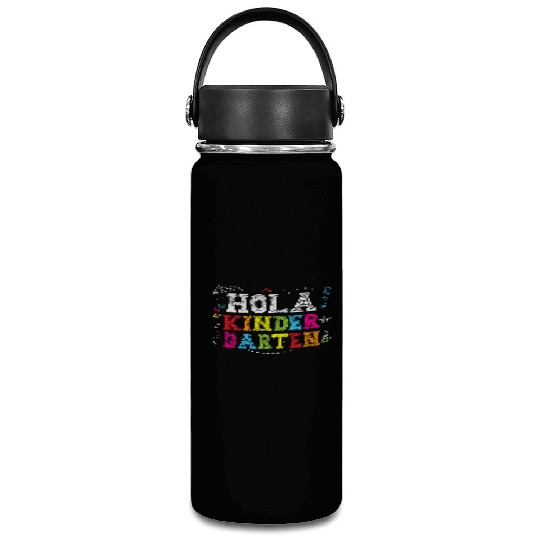 Hola Kindergarten Spanish Teacher Back to School Vacuum Flask