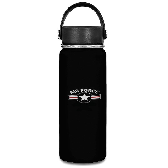 Vintage Air Force Emblem Illustration Vacuum Flask