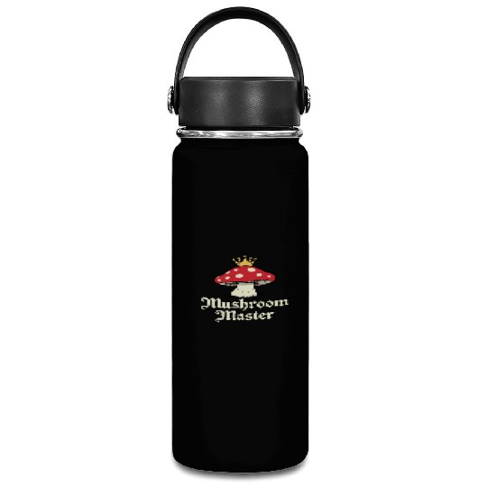 Mushroom King Crown Graphic Vacuum Flask