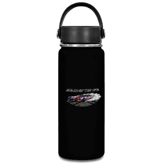 Patriotic American Muscle Car Vacuum Flask