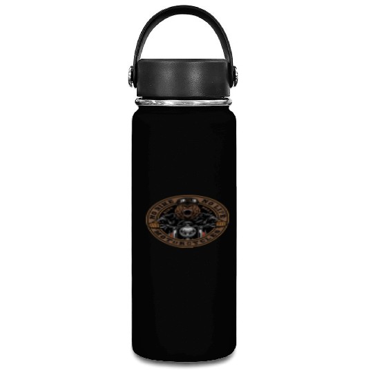 Roaring Bear Motorcycle Bike Life Vacuum Flask