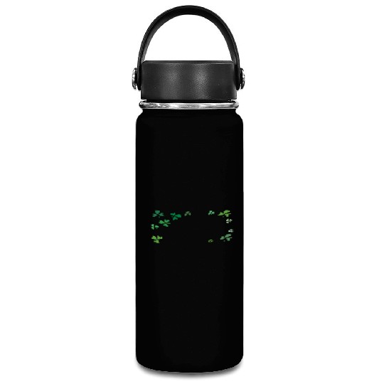 Dark green shamrocks, St Patrick's Vacuum Flask