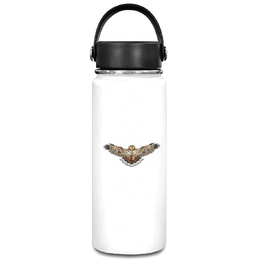 Beaded Red-Tailed Hawk Vacuum Flask