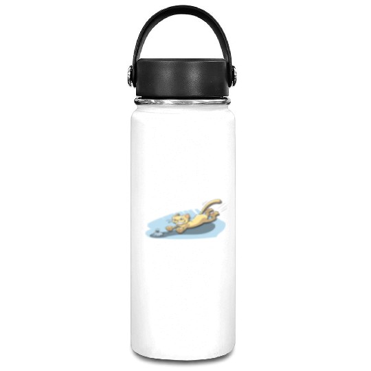 Cat Running After Rat - Tom and Jerry Illustration Vacuum Flask