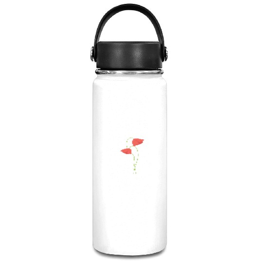 Poppy flower Vacuum Flask