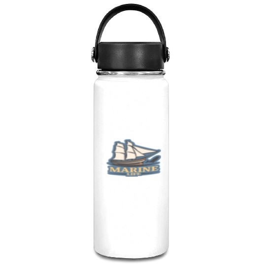 marine life logo Vacuum Flask