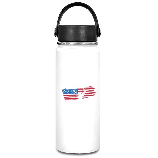 American Flag Pennsylvania Deer Hunting Vacuum Flask