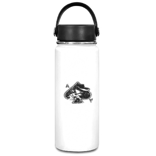 Distressed Ace Of Spades Graphic Vacuum Flask