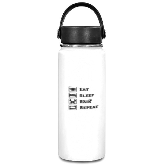 Eat sleep raid repeat world of warcraft present Vacuum Flask