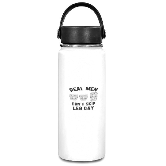 Real Men Don't Skip Leg Day Manual Stickshift Vacuum Flask