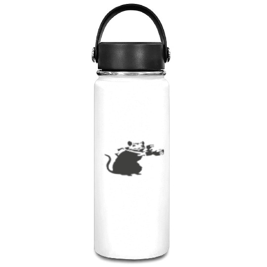 Rat with camera - Banksy Graffiti Vacuum Flask