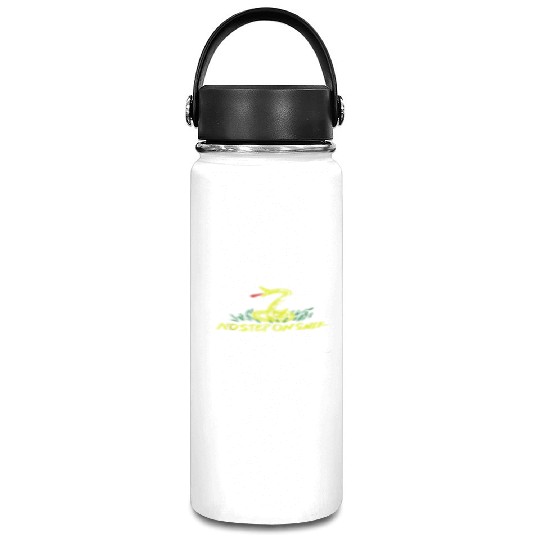Patriotic No Step on Snek Hand Drawn Gadsden Vacuum Flask