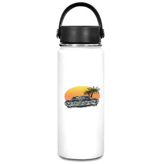 Muscle Car Sunset Vacuum Flask