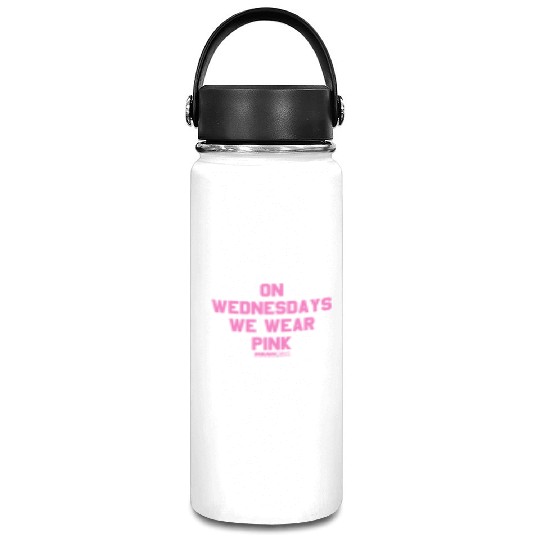 Mean Girls Pink On Wednesday Square Text Vacuum Flask