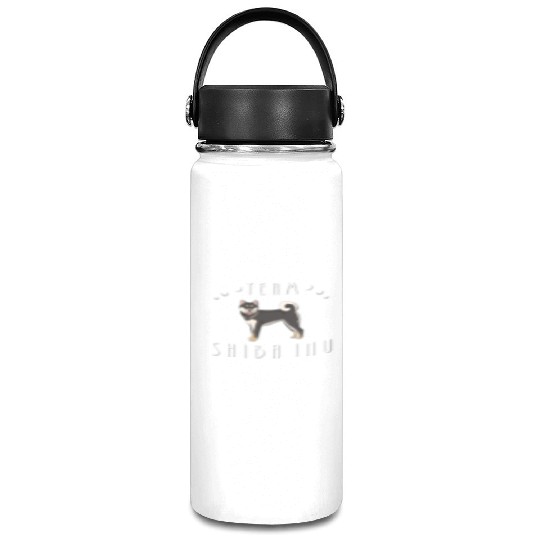 Team Shiba Inu - Black and Tan Vacuum Flask