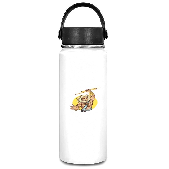 Comic - God Zeus Lightning - bright Vacuum Flask