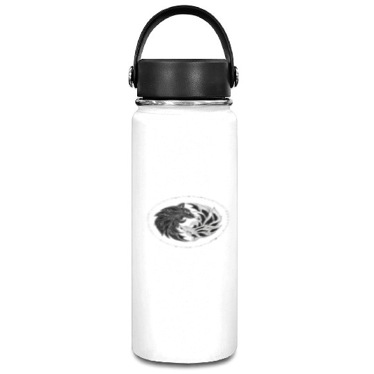 yin yang Wolves Wolf yinyang Tai Chi Qi Gong Vacuum Flask