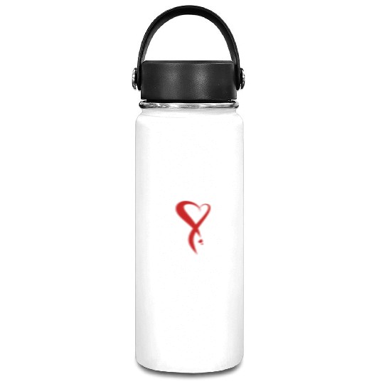 Heart bleeding, hand drawn Vacuum Flask
