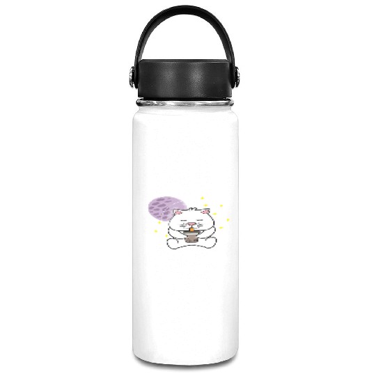 Kawaii Cat Space Pet Lover Gift Vacuum Flask