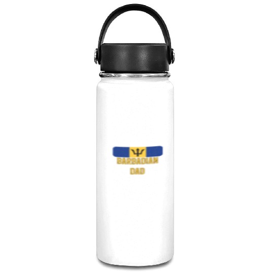 Barbadian Dad Barbados Flag Sunglasses Vacuum Flask