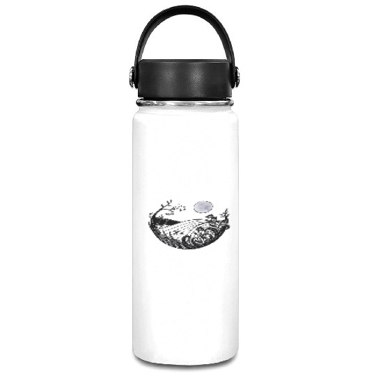 Full moon landscape Vacuum Flask