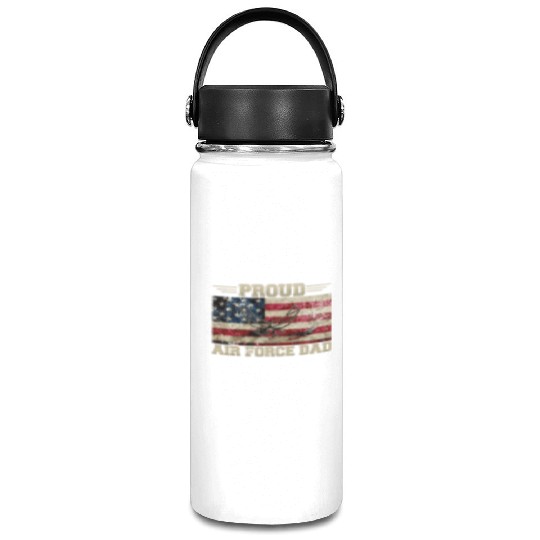 Proud Air Force Dad Veteran Us Flag Vacuum Flask