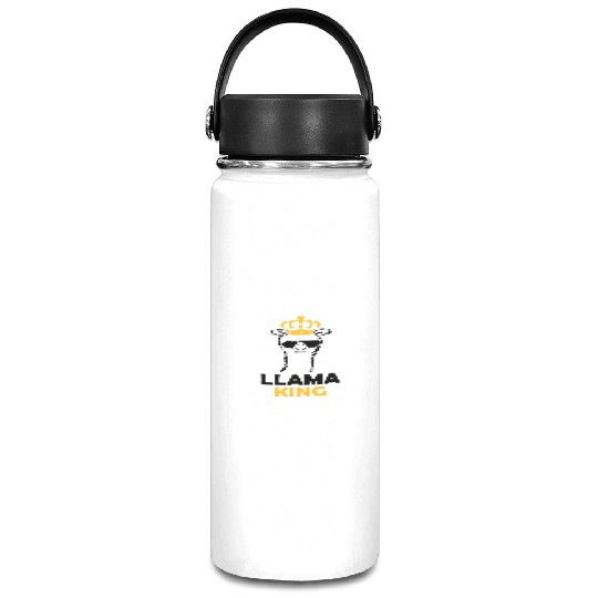 Llama King funny boss Vacuum Flask
