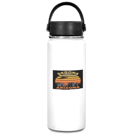 Sedona Arizonna Retro Sunset and UFO Vacuum Flask