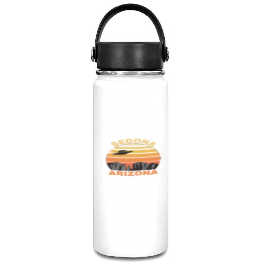 Sedona Arizonna Retro Sunset and UFO Vacuum Flask