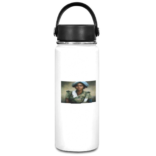 Beautiful US army combat medic painting Vacuum Flask