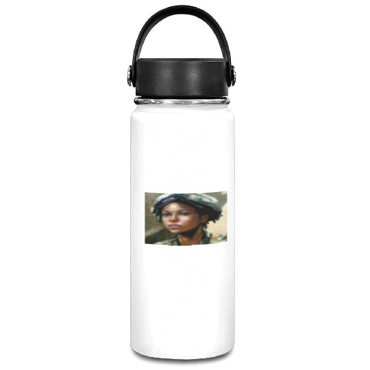 Beautiful US army combat medic painting Vacuum Flask
