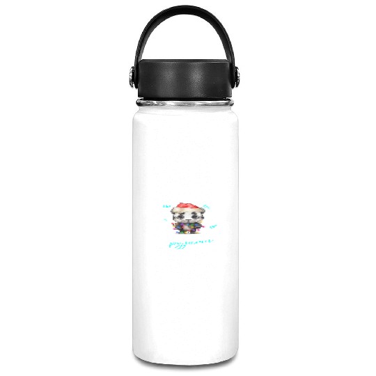Winter Christmas Pyjama Panda Vacuum Flask