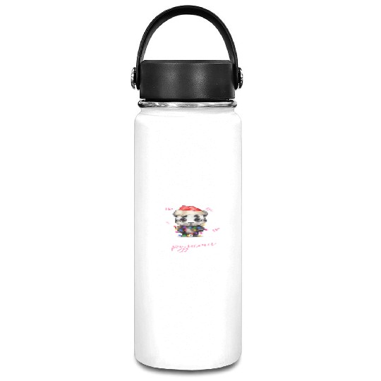 Winter Christmas Pyjama Panda Vacuum Flask