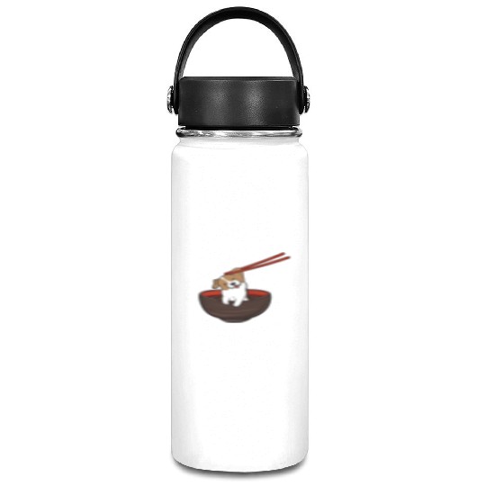Jack Russell Terrier Dipping Noodles Vacuum Flask