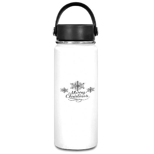 snowflake Merry Christmas Vacuum Flask