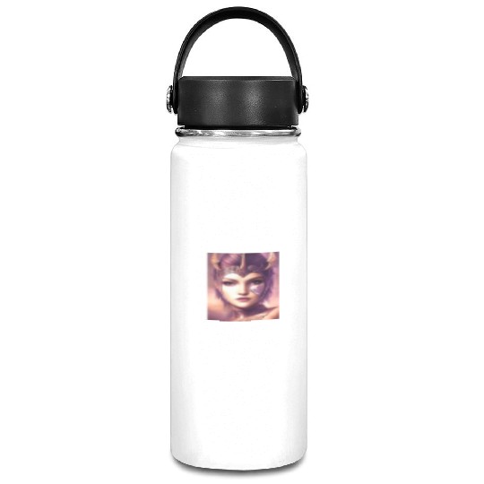 Warrior princess wearing gothic plate dark fantasy Vacuum Flask