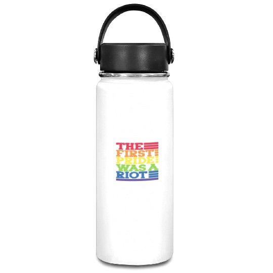 The First Pride Was A Riot, LGBT Rainbow Vacuum Flask