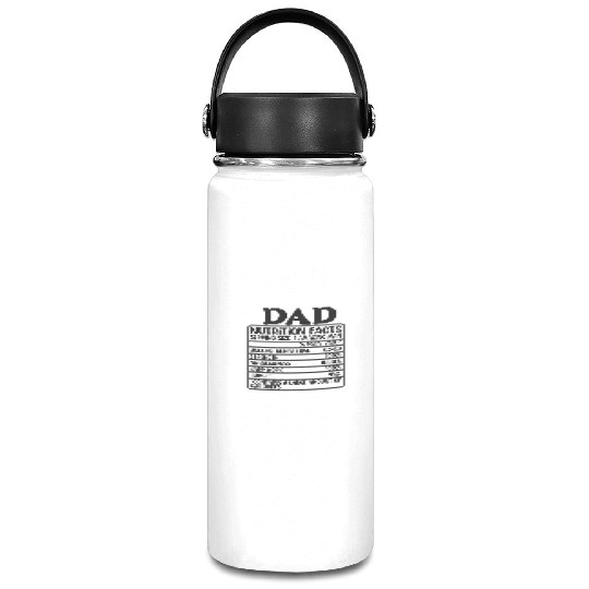 Funny Dad Nutrition Facts Label Vacuum Flask