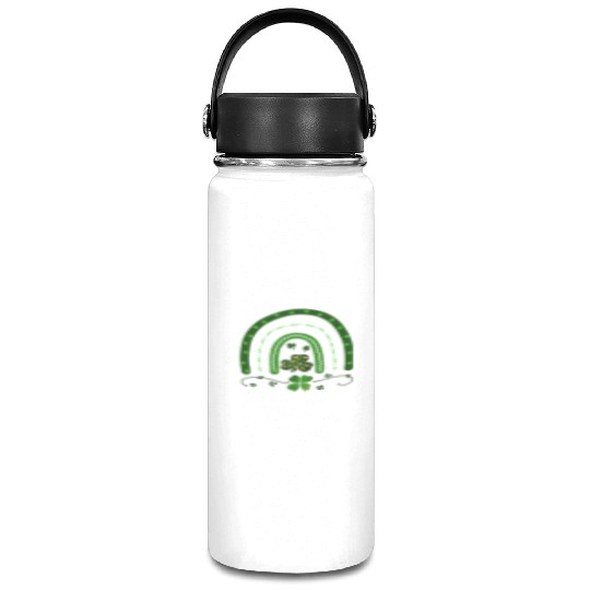 Green Four Leaf Clover .St Patrick's Day Vacuum Flask