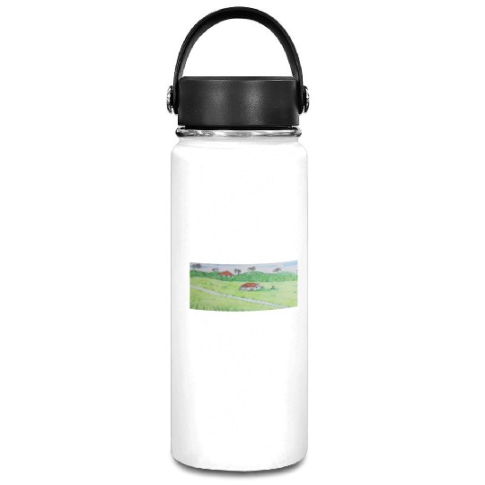 green grass Vacuum Flask