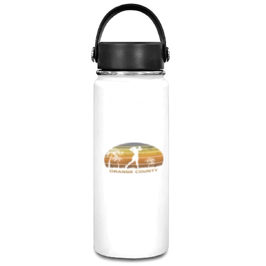 Retro Orange County Women's Golf Golfing Fan Vacuum Flask