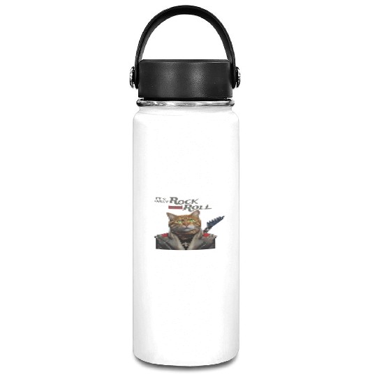 Only Rock and Roll Cat Vacuum Flask