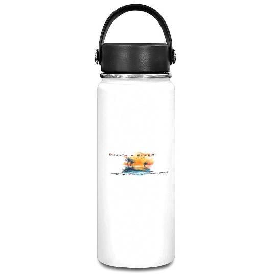Lifes A Beach Enjoy The Sunrise Vacuum Flask