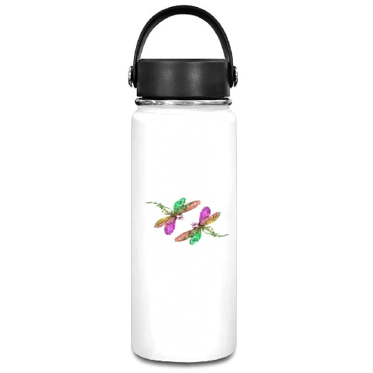 Spring, colorful insects playing. Vacuum Flask