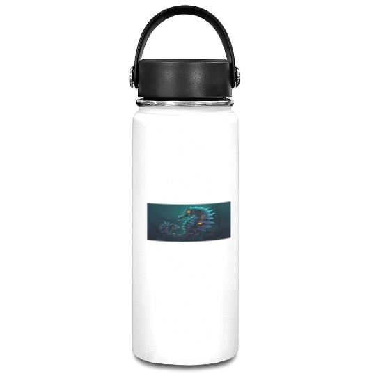 Neon Shark Attack Vacuum Flask
