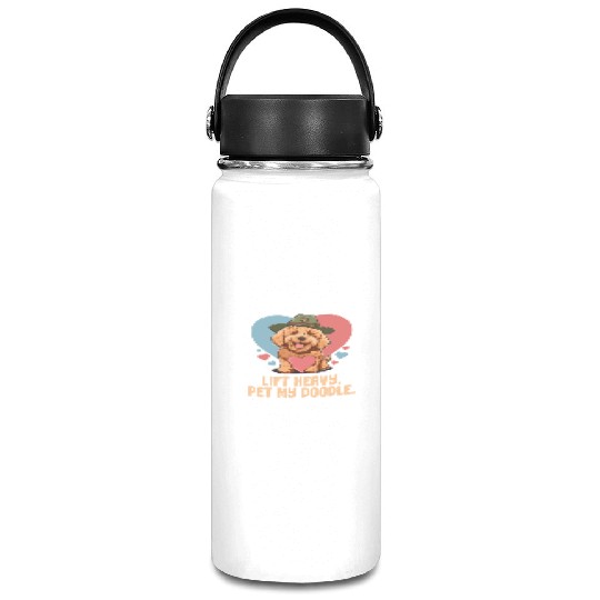 Lift Heavy Pet My Doodle Goldendoodle Dog Dad Vacuum Flask