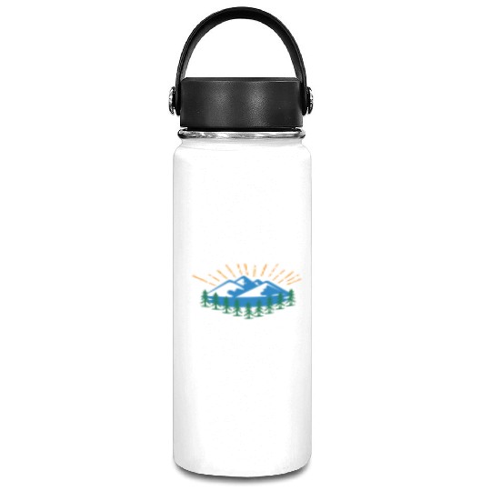 Blue Mountain And Forest Vacuum Flask