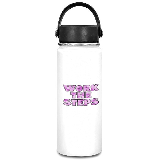 Work the Steps purple camo Vacuum Flask