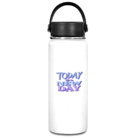 Fasion"Today is a New Day" Quotes Design Vacuum Flask